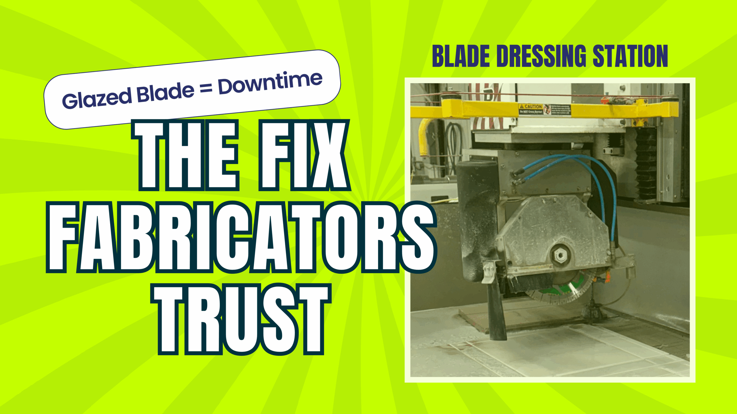 Saw Blade Glazing on Quartzite: Causes, Risks, and Northwood’s On‑Machine Blade Dressing Station